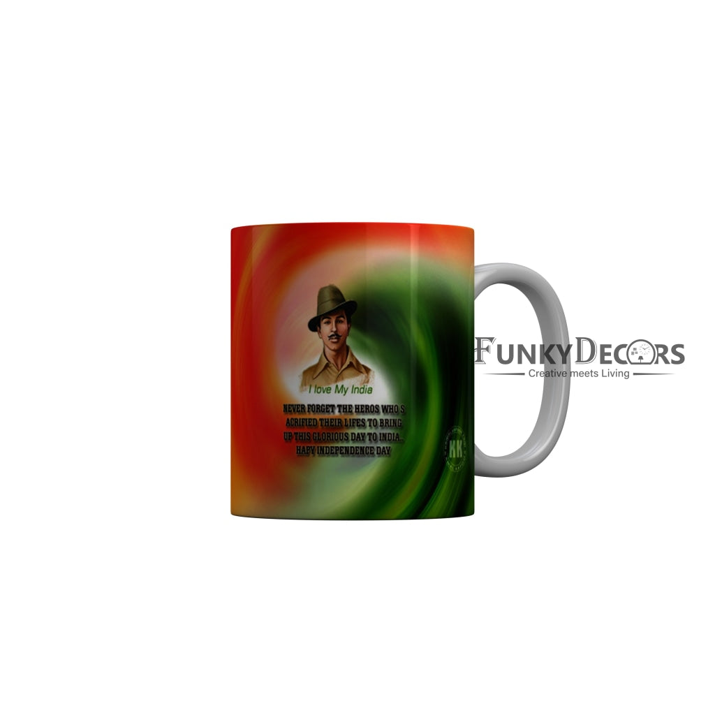 FunkyDecors Independence Day 15th August Wishes Ceramic Coffee Mug