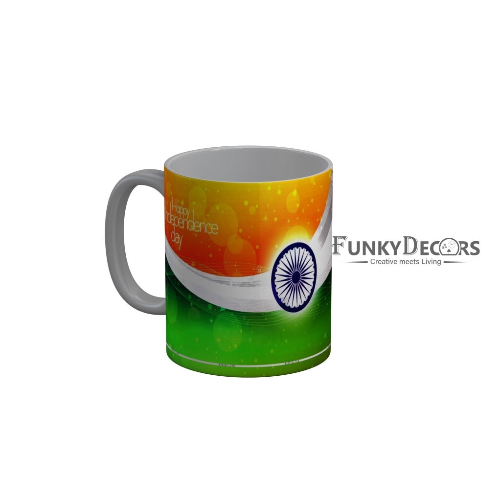 FunkyDecors Independence Day 15th August Wishes Ceramic Coffee Mug