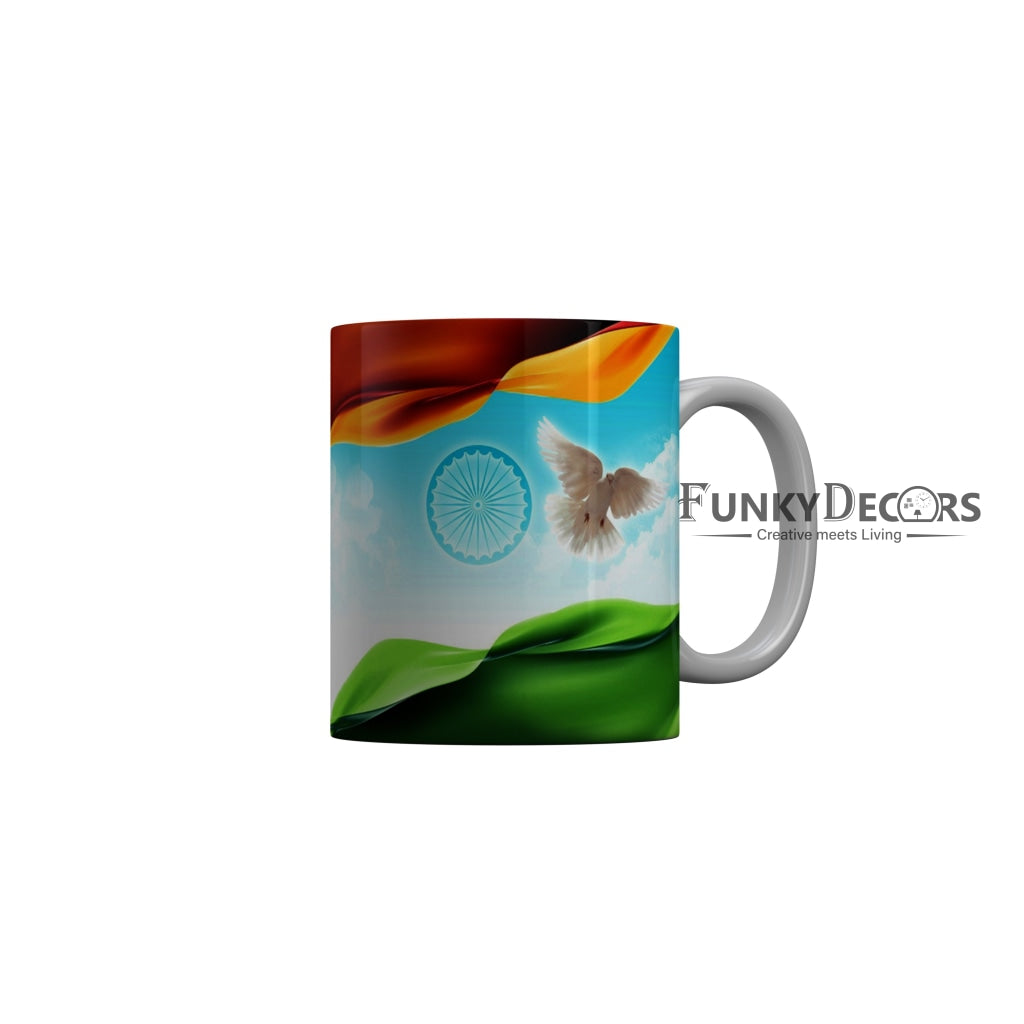 FunkyDecors Independence Day 15th August Wishes Ceramic Coffee Mug