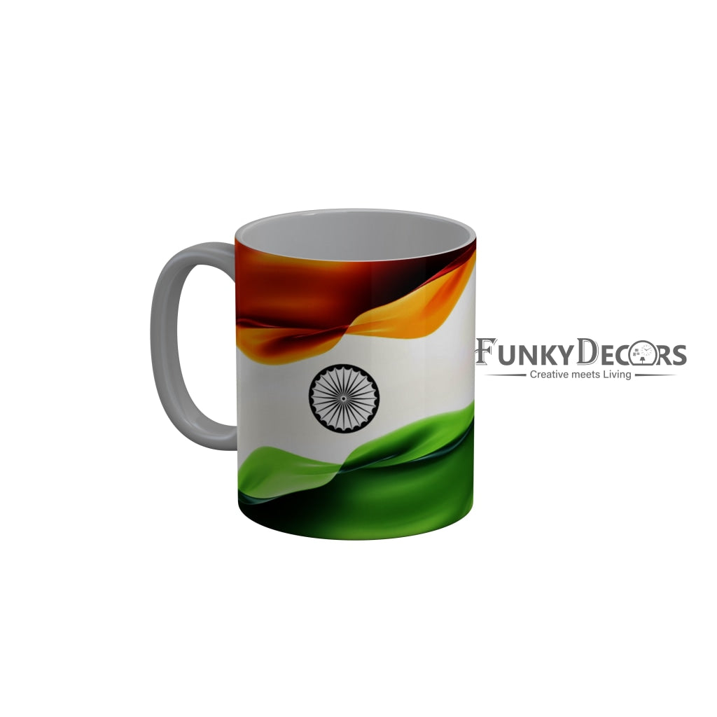 FunkyDecors Independence Day 15th August Wishes Ceramic Coffee Mug