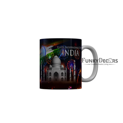 FunkyDecors Independence Day 15th August Wishes Ceramic Coffee Mug