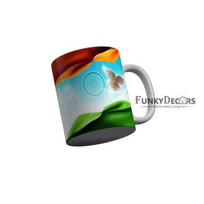 FunkyDecors Independence Day 15th August Wishes Ceramic Coffee Mug