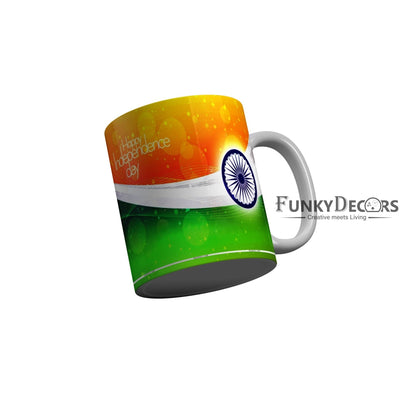 FunkyDecors Independence Day 15th August Wishes Ceramic Coffee Mug