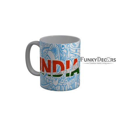 FunkyDecors Independence Day 15th August Wishes Ceramic Coffee Mug