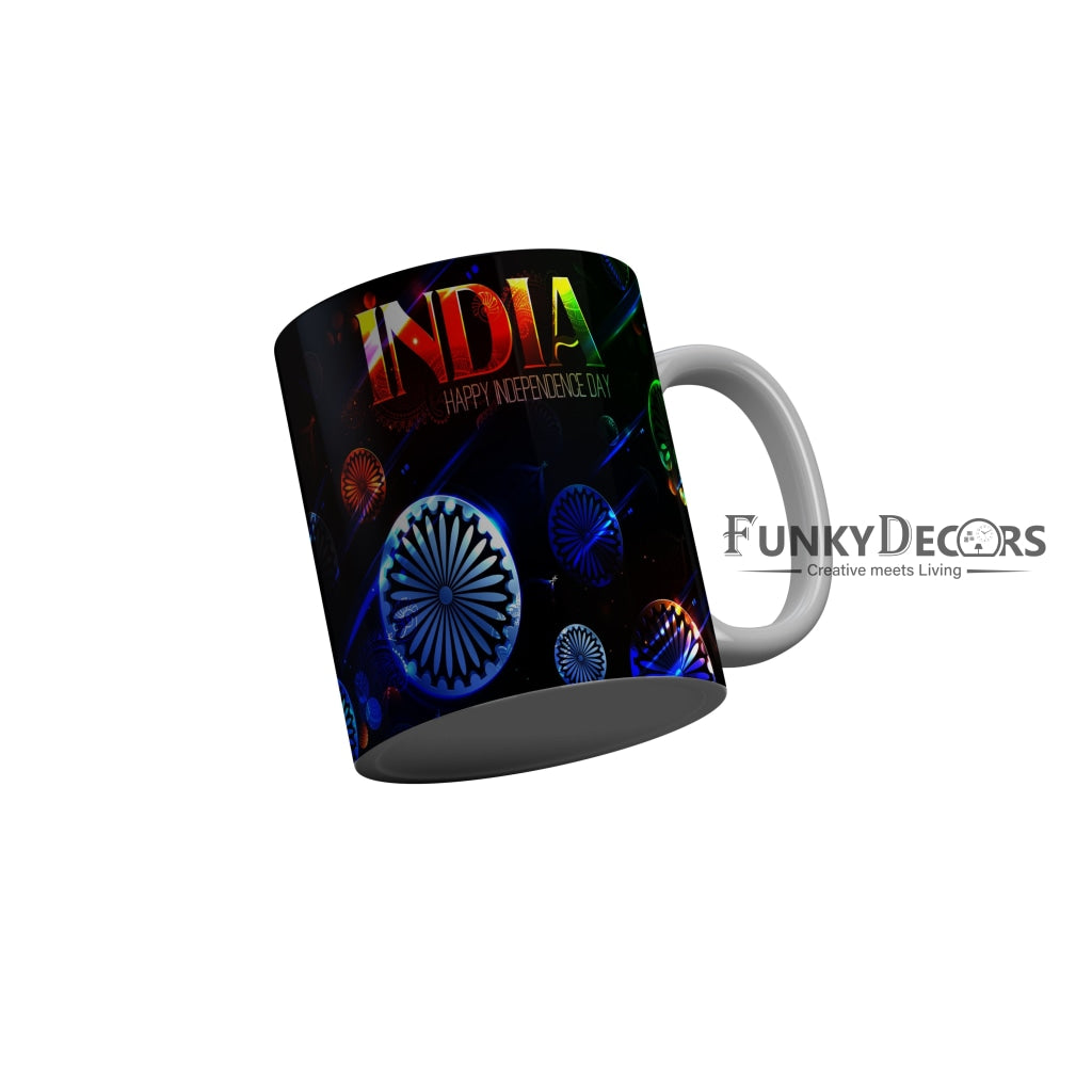 FunkyDecors Independence Day 15th August Wishes Ceramic Coffee Mug