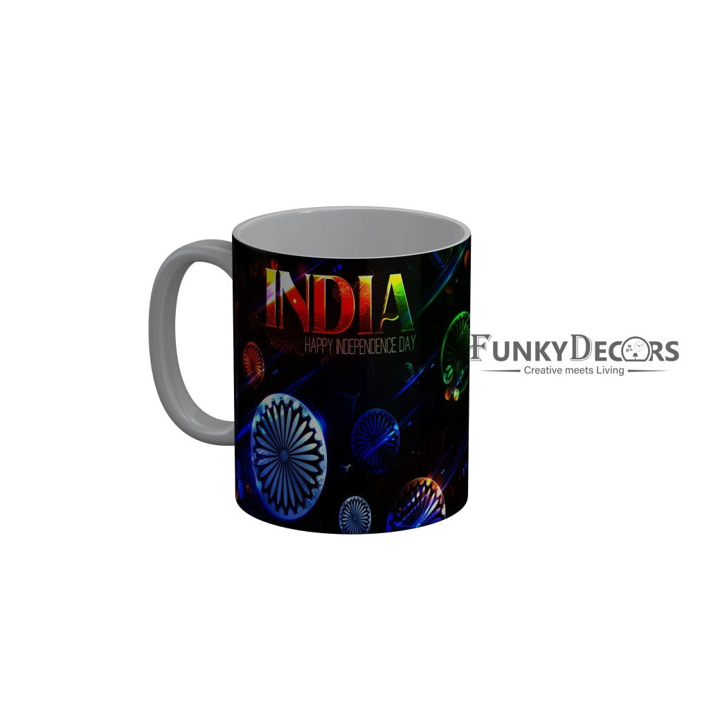 FunkyDecors Independence Day 15th August Wishes Ceramic Coffee Mug