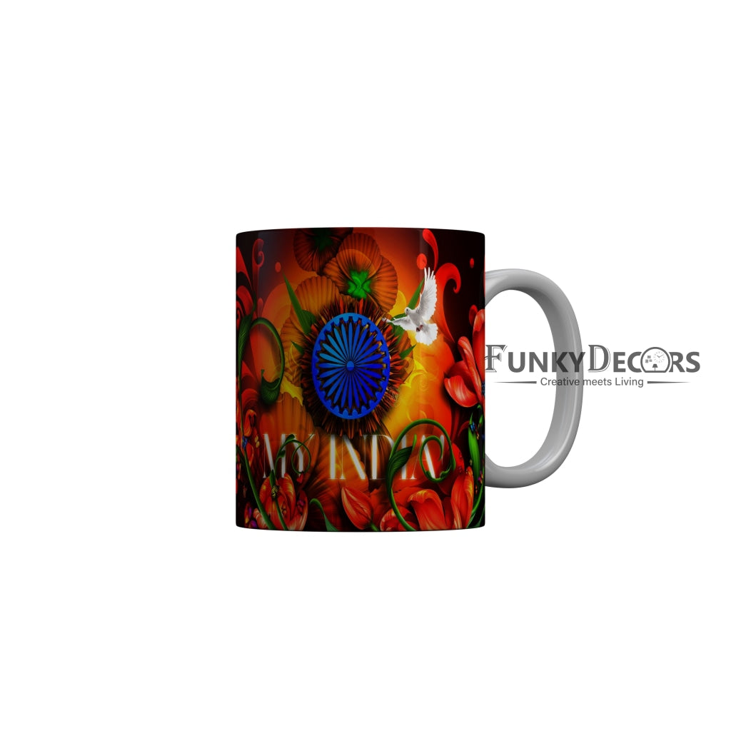 FunkyDecors Independence Day 15th August Wishes Ceramic Coffee Mug