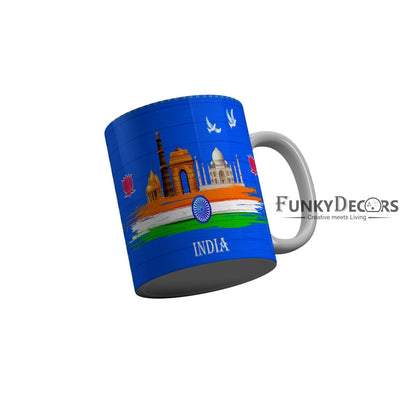 FunkyDecors Independence Day 15th August Wishes Ceramic Coffee Mug