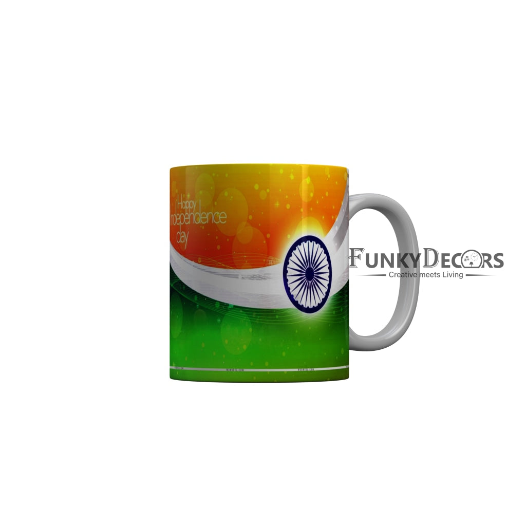 FunkyDecors Independence Day 15th August Wishes Ceramic Coffee Mug