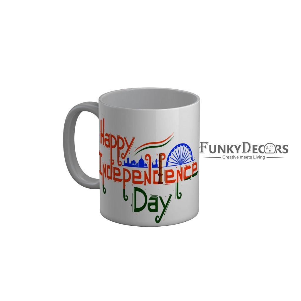 FunkyDecors Independence Day 15th August Wishes Ceramic Coffee Mug