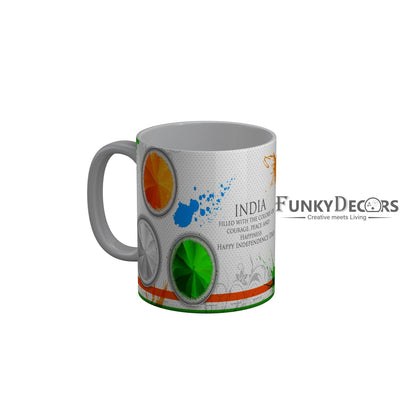 FunkyDecors Independence Day 15th August Wishes Ceramic Coffee Mug