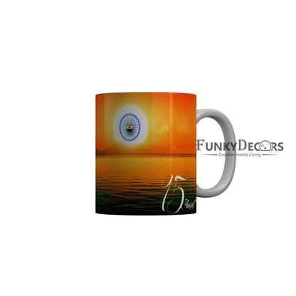 FunkyDecors Independence Day 15th August Wishes Ceramic Coffee Mug