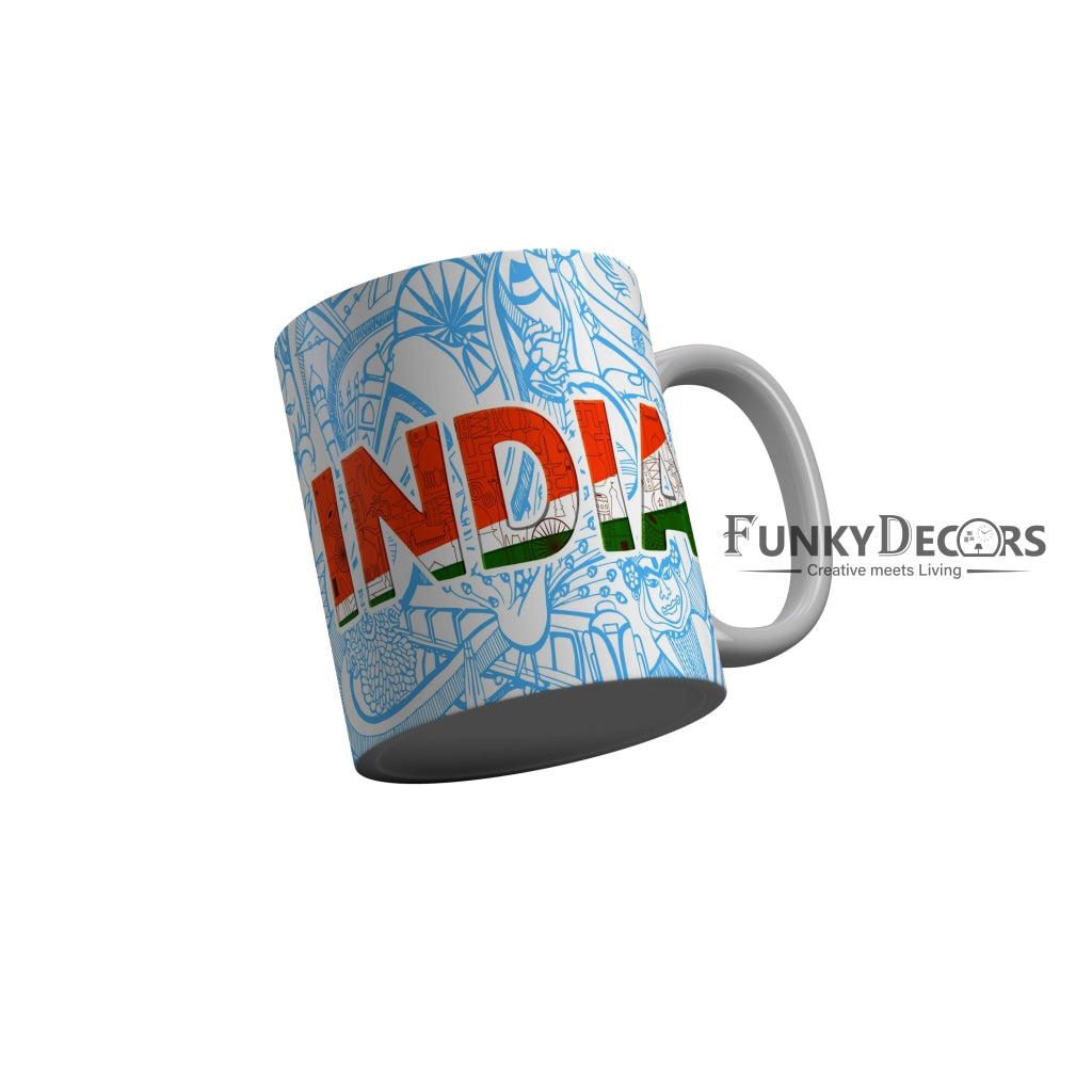 FunkyDecors Independence Day 15th August Wishes Ceramic Coffee Mug