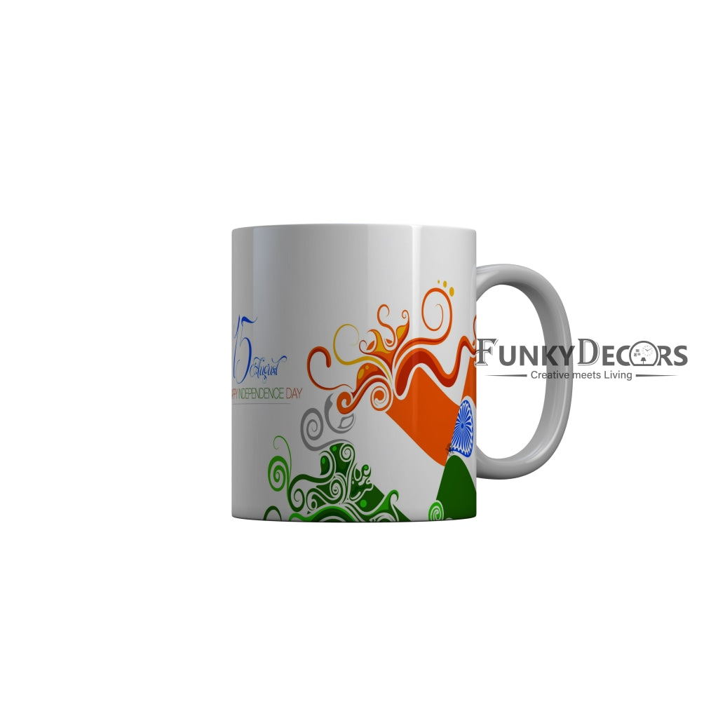 FunkyDecors Independence Day 15th August Wishes Ceramic Coffee Mug