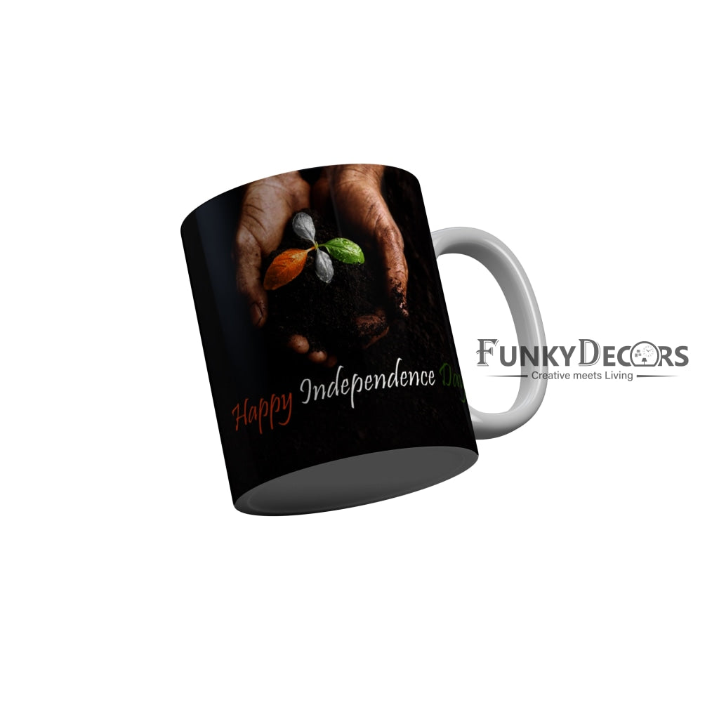 FunkyDecors Independence Day 15th August Wishes Ceramic Coffee Mug