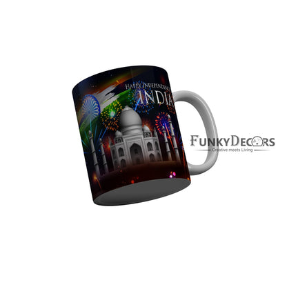 FunkyDecors Independence Day 15th August Wishes Ceramic Coffee Mug