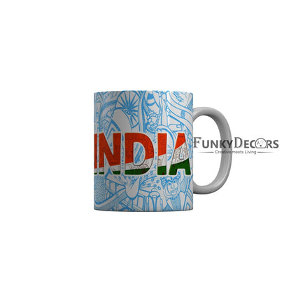 FunkyDecors Independence Day 15th August Wishes Ceramic Coffee Mug