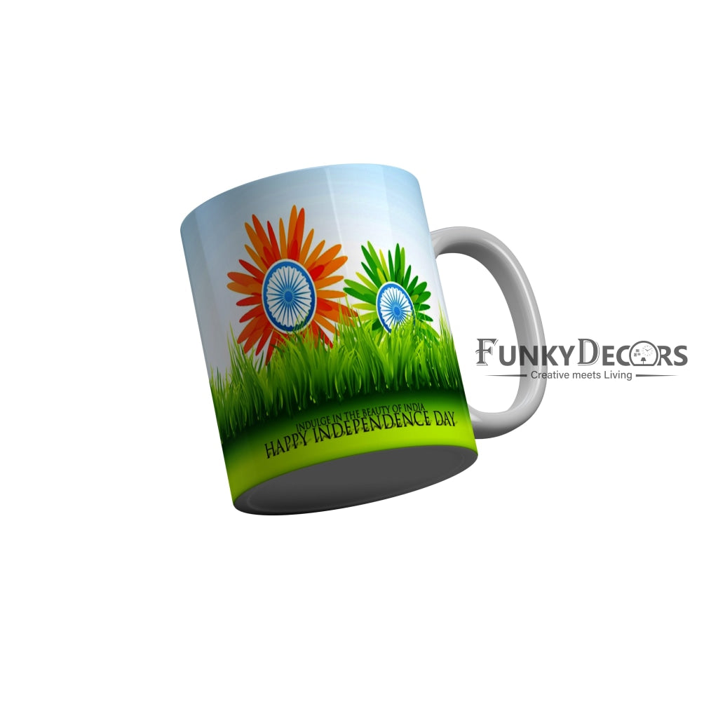 FunkyDecors Independence Day 15th August Wishes Ceramic Coffee Mug