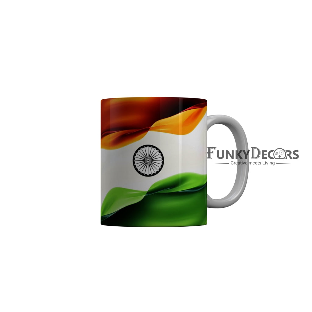 FunkyDecors Independence Day 15th August Wishes Ceramic Coffee Mug