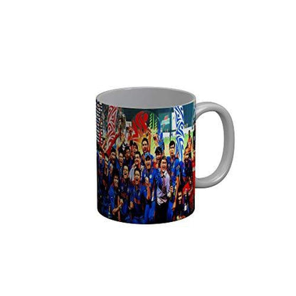 Funkydecors Indian Cricket Team Champions Ceramic Mug 350 Ml Multicolor Mugs