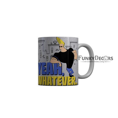 Funkydecors Johnny Bravo Cartoon Ceramic Mug 350 Ml Multicolor Mugs