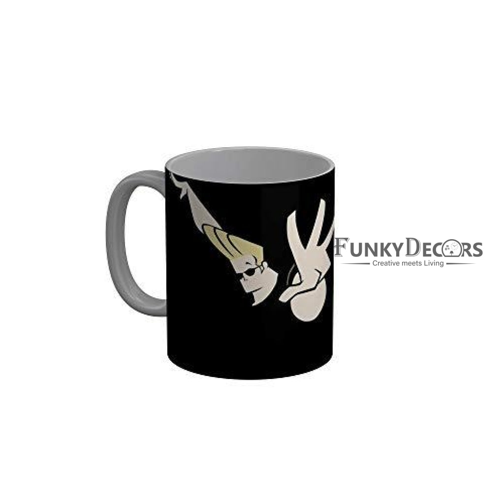 Funkydecors Johnny Bravo Cartoon Ceramic Mug 350 Ml Multicolor Mugs
