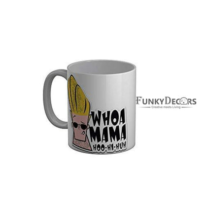 Funkydecors Johnny Bravo Cartoon Ceramic Mug 350 Ml Multicolor Mugs