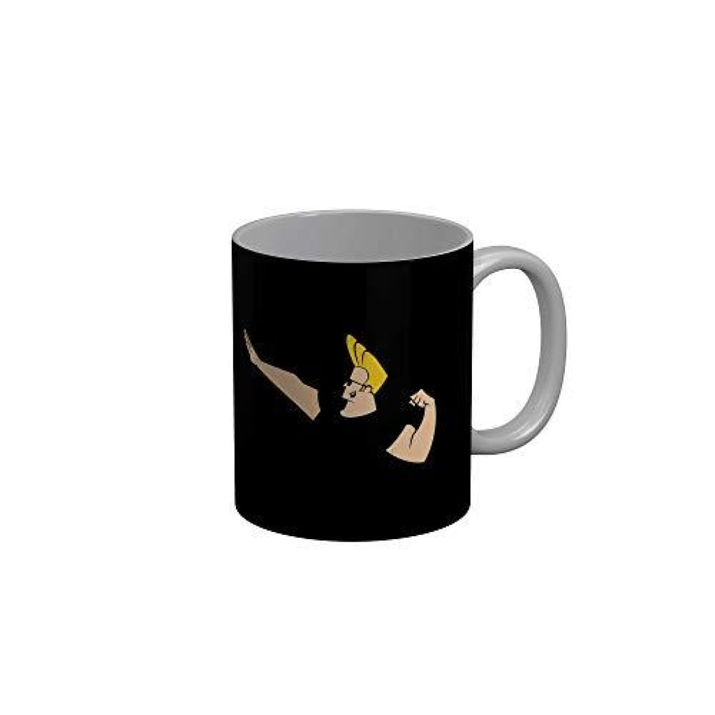 Funkydecors Johnny Bravo Cartoon Ceramic Mug 350 Ml Multicolor Mugs