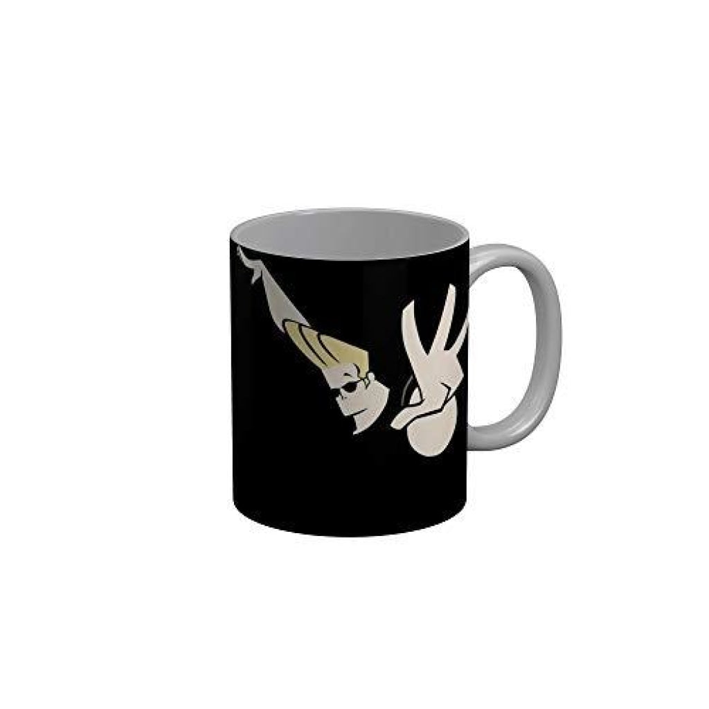 Funkydecors Johnny Bravo Cartoon Ceramic Mug 350 Ml Multicolor Mugs