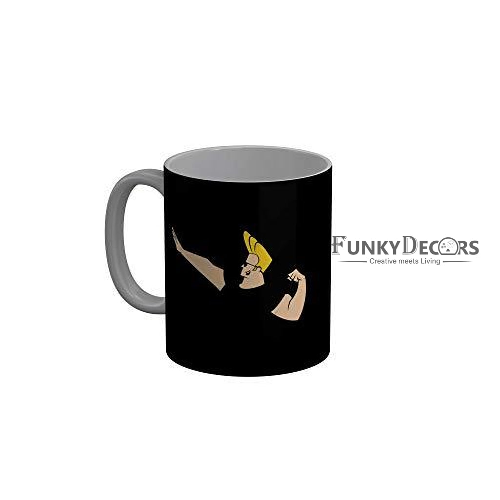 Funkydecors Johnny Bravo Cartoon Ceramic Mug 350 Ml Multicolor Mugs
