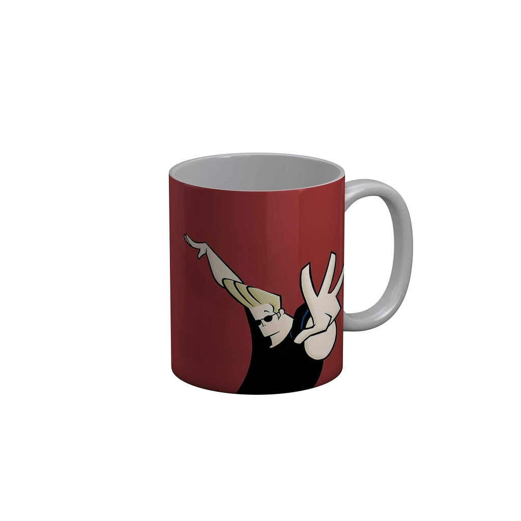 Funkydecors Johnny Bravo Cartoon Ceramic Mug 350 Ml Multicolor Mugs