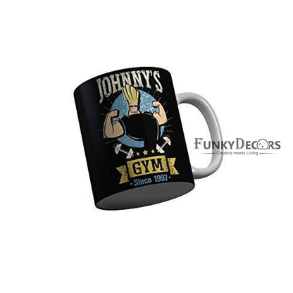 Funkydecors Johnny Bravo Cartoon Ceramic Mug 350 Ml Multicolor Mugs