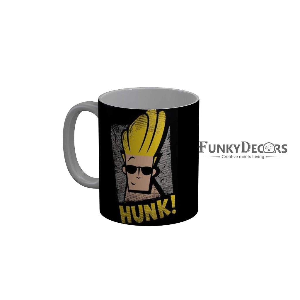 Funkydecors Johnny Bravo Cartoon Ceramic Mug 350 Ml Multicolor Mugs