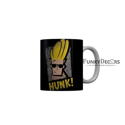 Funkydecors Johnny Bravo Cartoon Ceramic Mug 350 Ml Multicolor Mugs