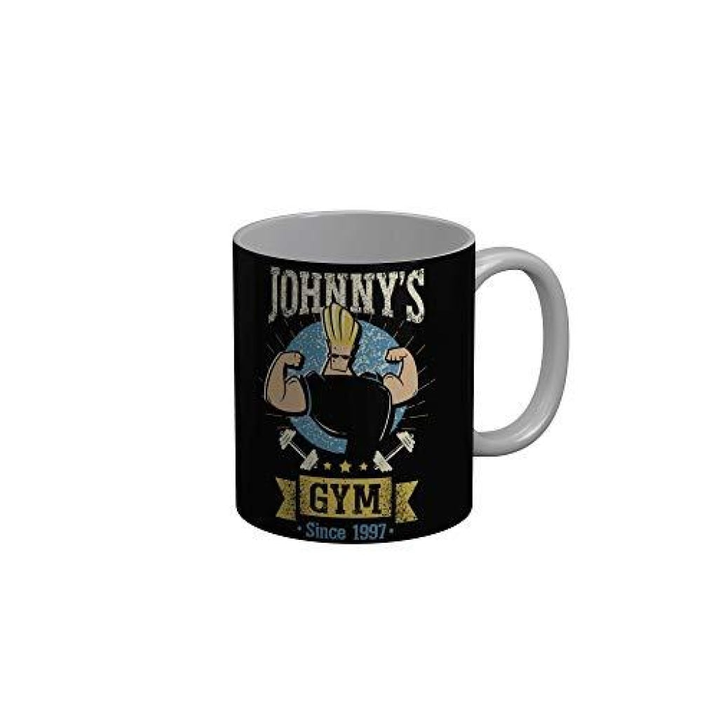 Funkydecors Johnny Bravo Cartoon Ceramic Mug 350 Ml Multicolor Mugs