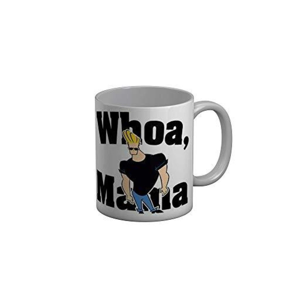 Funkydecors Johnny Bravo Cartoon Ceramic Mug 350 Ml Multicolor Mugs
