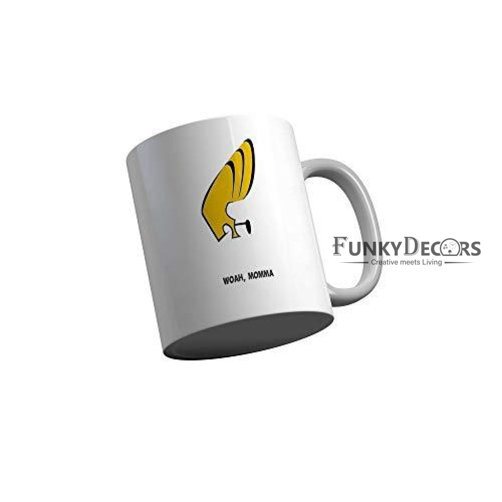 Funkydecors Johnny Bravo Cartoon Ceramic Mug 350 Ml Multicolor Mugs