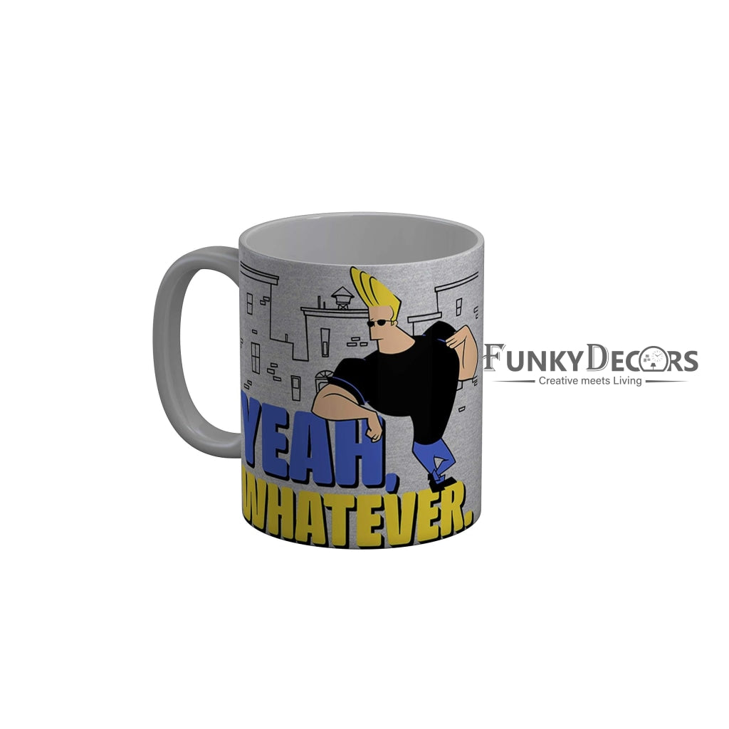 Funkydecors Johnny Bravo Cartoon Ceramic Mug 350 Ml Multicolor Mugs