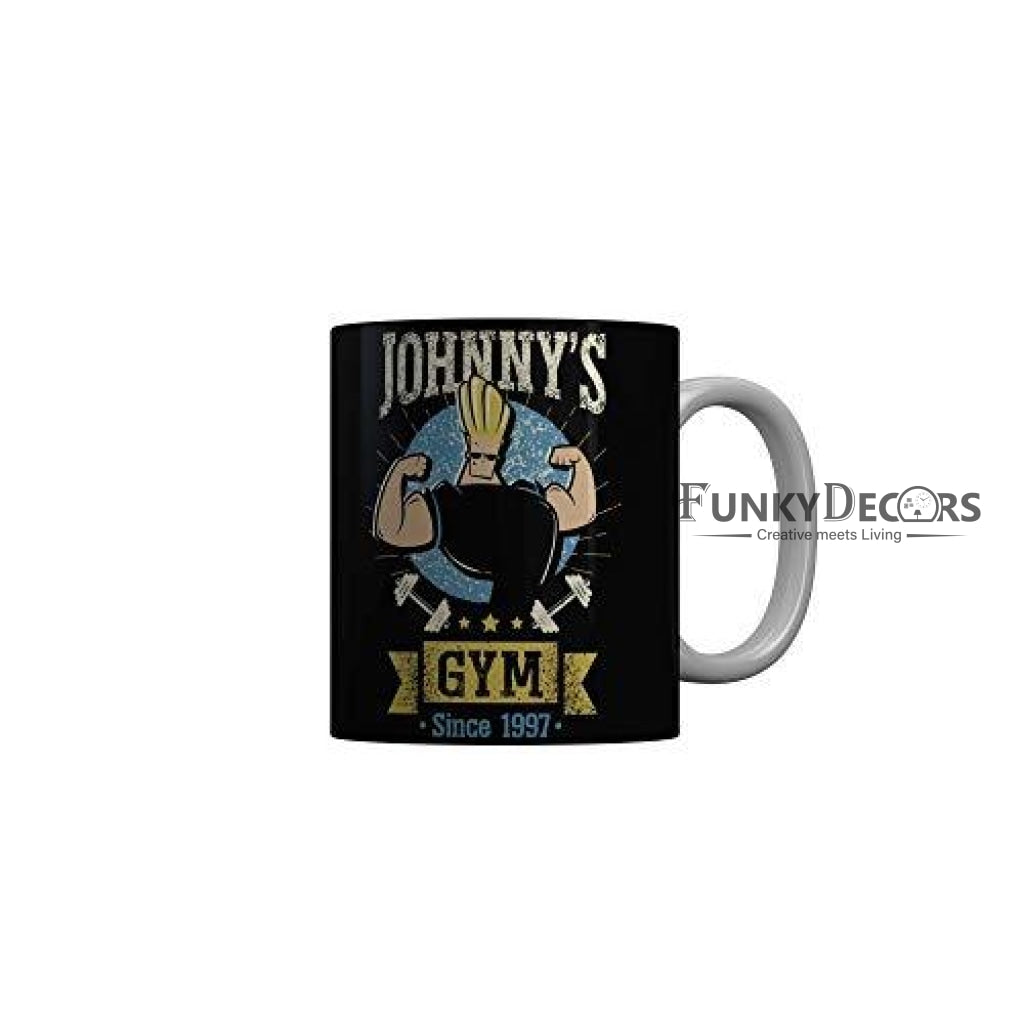 Funkydecors Johnny Bravo Cartoon Ceramic Mug 350 Ml Multicolor Mugs