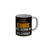 FunkyDecors Kings Are Born In August Black Birthday Quotes Ceramic Coffee Mug, 350 ml