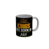 FunkyDecors Kings Are Born In June Black Birthday Quotes Ceramic Coffee Mug, 350 ml