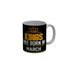 FunkyDecors Kings Are Born In March Black Birthday Quotes Ceramic Coffee Mug, 350 ml