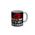 FunkyDecors Kiss Me Its My Birthday Black Birthday Quotes Ceramic Coffee Mug, 350 ml