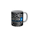 FunkyDecors Legends Are Born In August Black Birthday Quotes Ceramic Coffee Mug, 350 ml