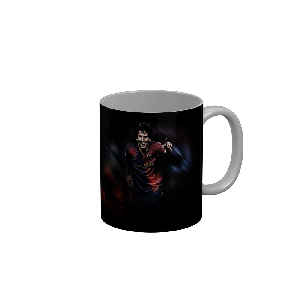 FunkyDecors Lionel Messi Football Ceramic Coffee Mug