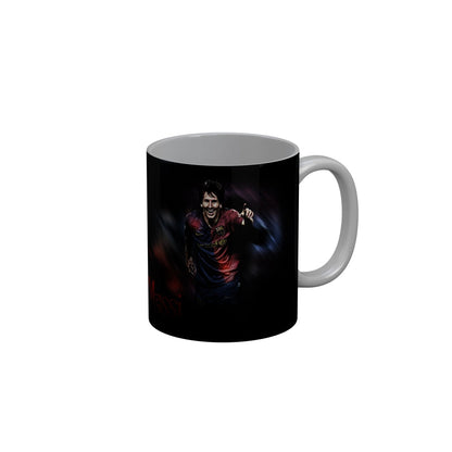 FunkyDecors Lionel Messi Football Ceramic Coffee Mug