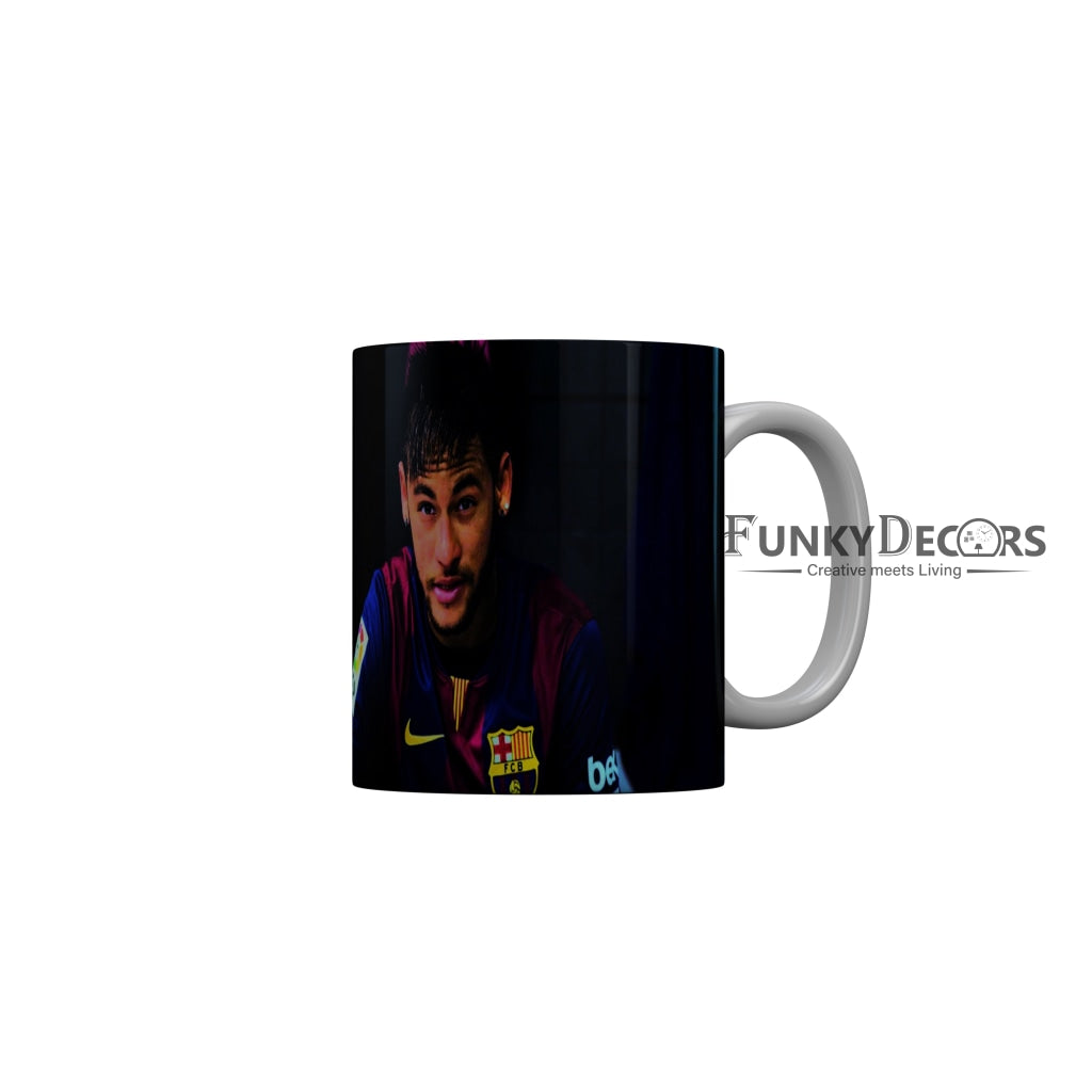 FunkyDecors Lionel Messi Football Ceramic Coffee Mug