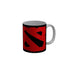 FunkyDecors Logo Black Ceramic Coffee Mug, 350 ml