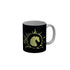FunkyDecors Logo Black Ceramic Coffee Mug, 350 ml