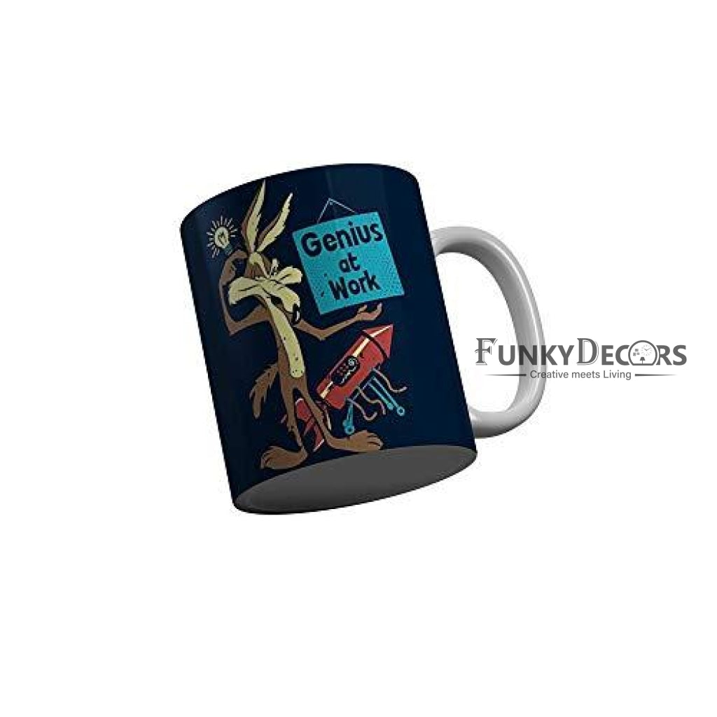 Funkydecors Looney Tunes Cartoon Ceramic Mug 350 Ml Multicolor Mugs